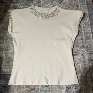 NWT Lizzette Collection Rhinestone Top